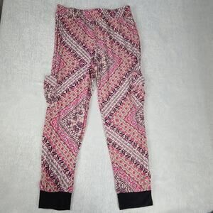 Joe B women's funky cargo joggers magic pants pink Size XL Dopamine Hippie